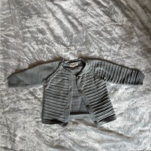 Baby Cardigan Jacket - Gray Knit